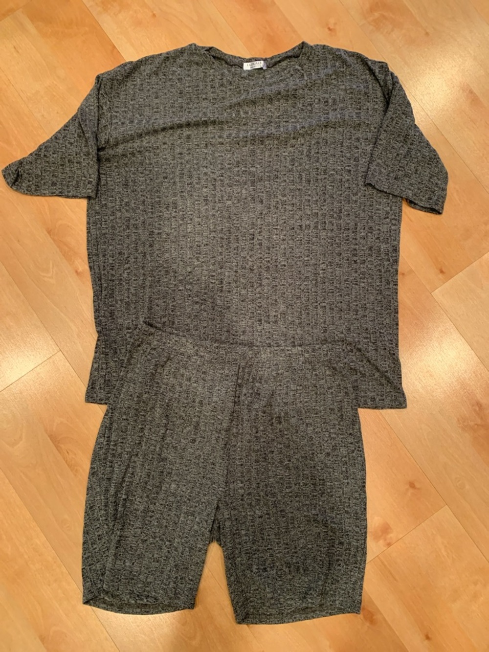 Heathered Gray Women’s Two-Piece Knit Set